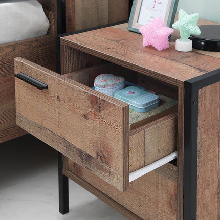 Stretton - 3 Piece Bedroom Set 4 Door Wardrobe - Rustic Oak