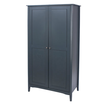 Como - Wardrobe - 2 Door Blue Panelled