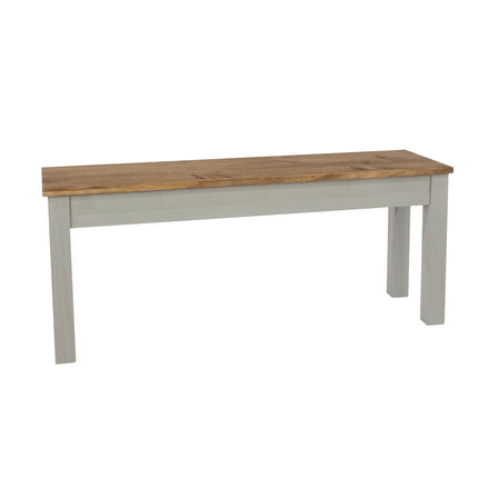 Linea - Dining Bench - Two-Tone Solid Pine Grey