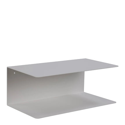 Joliet White Powder-Coated Steel Wall Shelf – Compact & Durable