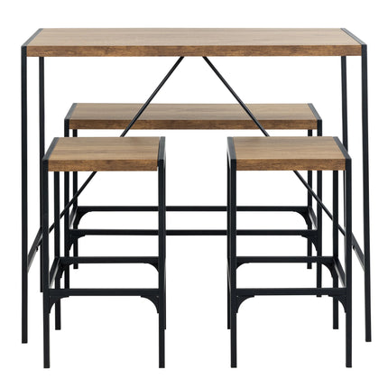 Bahamas - Bar Table Set in Black and Oak