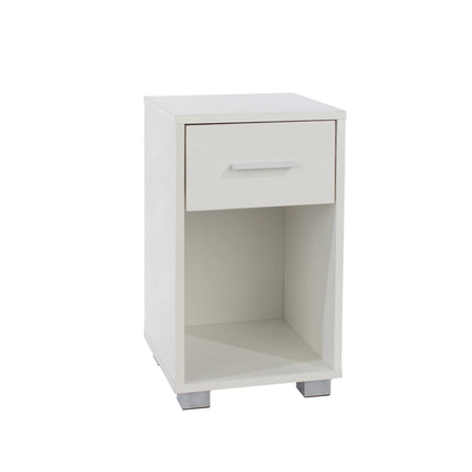 Lido - Bedside Table - 1 Drawer White