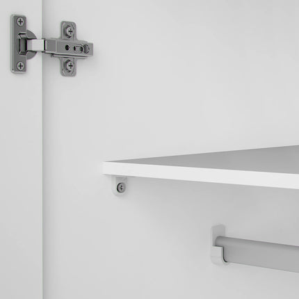 Space - Wardrobe with 2 Doors in White