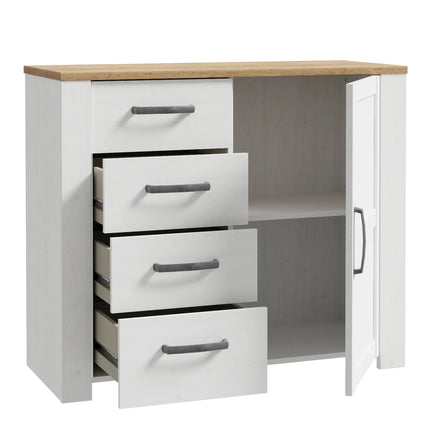 Bohol 1 Door 4 Drawer Chest – Provensal Storage, Choice Of Finishes