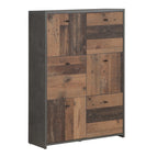 Concrete Optic Dark Grey & Vintage Wood