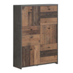 Concrete Optic Dark Grey & Vintage Wood