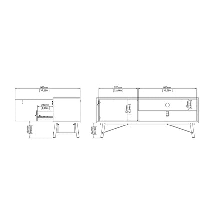 Ry - TV Unit 1 Door + 1 Drawer