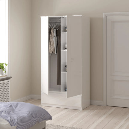 Naia - Wardrobe with 2 Doors + 1 Drawer