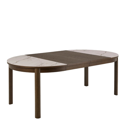 Southampton Round Extendable Dining Table Cream Ceramic 120/220cm