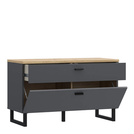 Klara - TV Unit with 1 Drawer 1 Flip Door