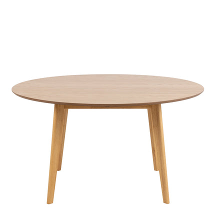 Roxby - Grand Round Dining Table with 4 Roxby Dining Chairs