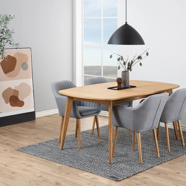 Marte Extendable Dining Table in Oak 180/270 x 102 x 76cm