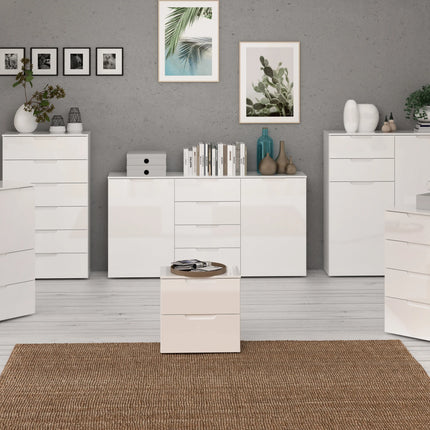 Sienna - Wide Chest of 4 Drawers and 2 Doors