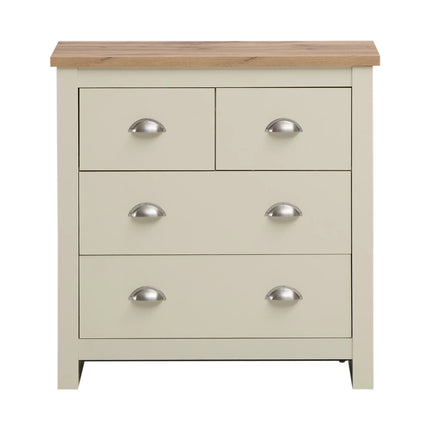 Lisbon - 2-Piece Set - 4 Drawer Chest & 2-Drawer Bedside Table