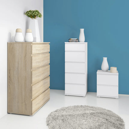 Nova - Narrow Chest of 5 Drawers