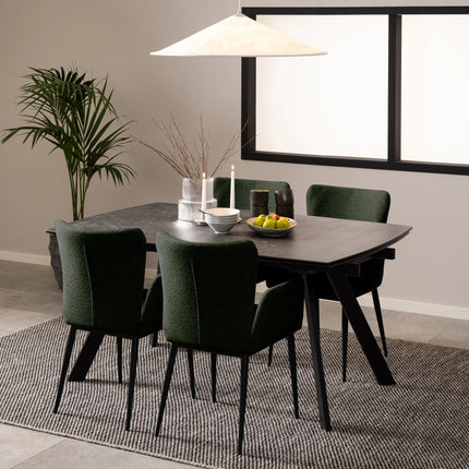 Blackburn - Black Ceramic Dining Table