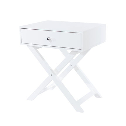 Options - Bedside Cabinet - 1 Drawer & X-Shaped Legs