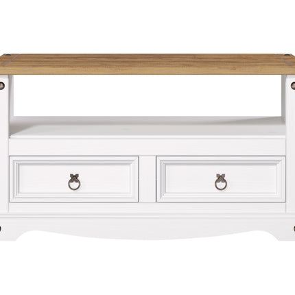 Corona - TV Unit - 2 Drawer Traditional Pine