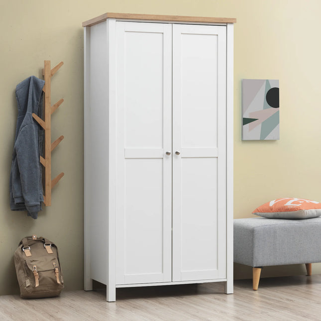 Astbury - 2 Door Wardrobe - White