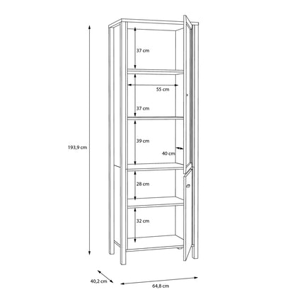 High Rock - Wide Display Cabinet