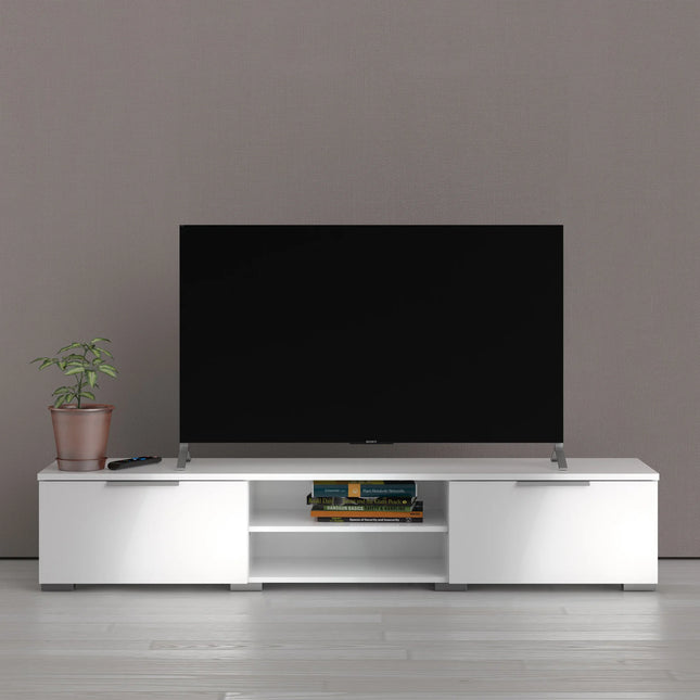 Match TV Unit 2 Drawers 2 Shelves – Choice Of Finishes