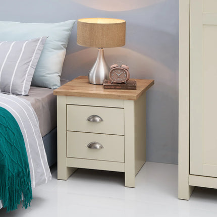 Lisbon - 2-Piece Set - 7 Drawer Chest & 2-Drawer Bedside Table