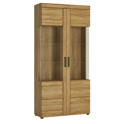 Cortina - Tall Wide 2 Door Glazed Display Cabinet