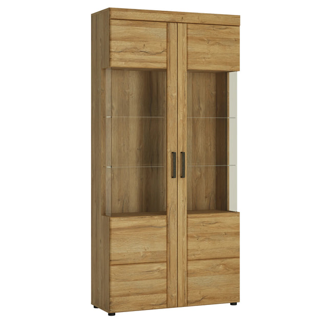 Cortina - Tall Wide 2 Door Glazed Display Cabinet