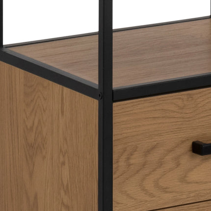 Seaford - Bookcase with 2 Drawers and 3 Shelves