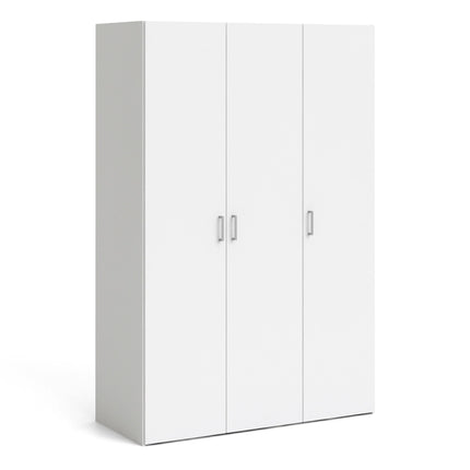 Space - Wardrobe with 3 Doors in White