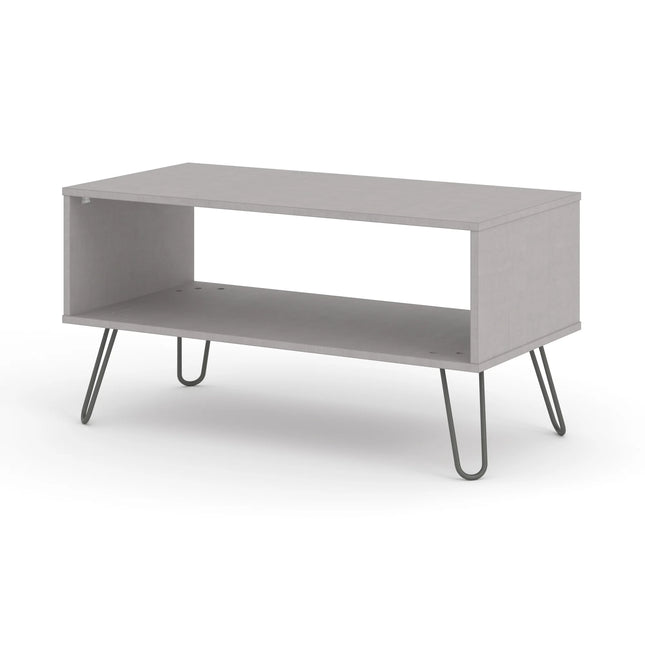 Augusta - Coffee Table - Industrial Hairpin Legs & Open Shelf