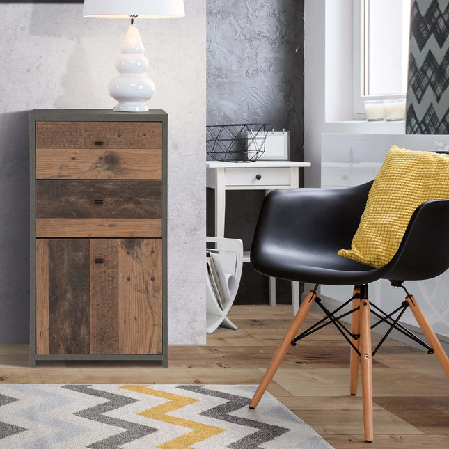 Best Chest - Storage Cabinet 2 Drawers 1 Door