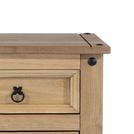 Corona - Bedside Table - 1 Door 1 Drawer Rustic
