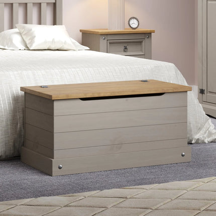 Corona - Storage Trunk - Solid Pine Lift Lid
