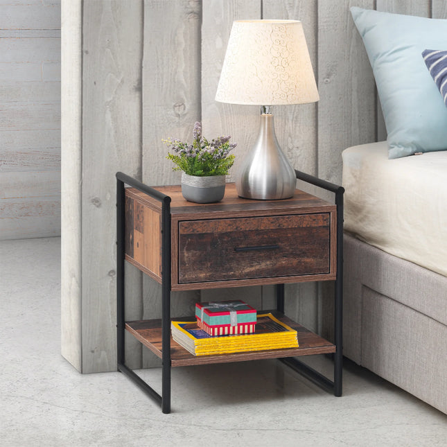 Abbey - Bedside Table - 1 Drawer