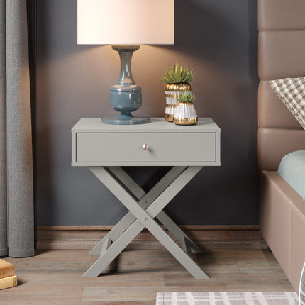 Options - Bedside Cabinet - 1 Drawer & X-Shaped Legs
