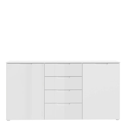 Sienna - Wide Chest of 4 Drawers and 2 Doors