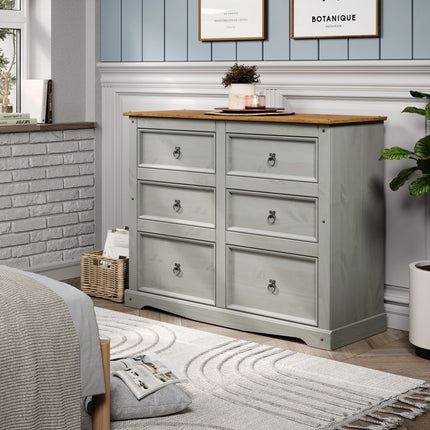 Corona - Chest of Drawers - 6 Drawer Traditional