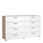Oak structure/White High Gloss