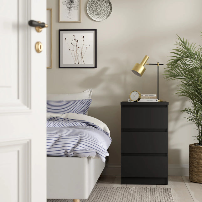 Naia - Bedside Table with 3 Drawers