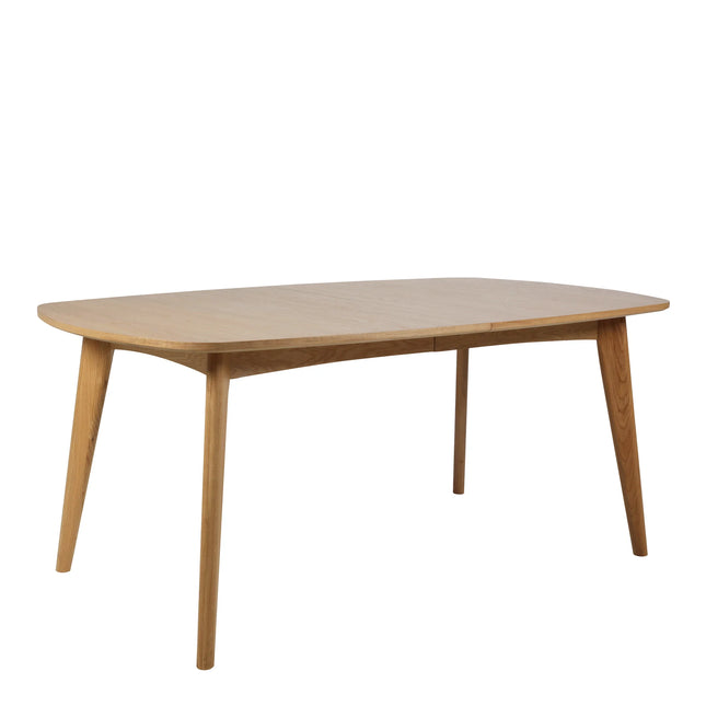 Marte Extending Dining Table and Extension Leaf in Oak