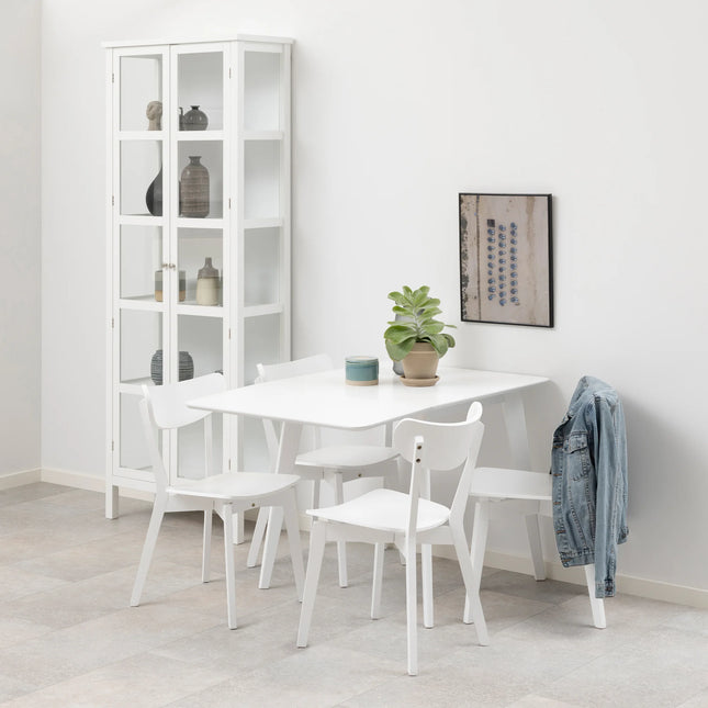 Roxby Dining Table Set Extendable 120cm with 4 Chairs