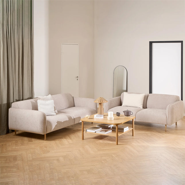 Westham 2.5 + 3 Seater Sofa Set in Fay Beige or Dusty Brown Fabric