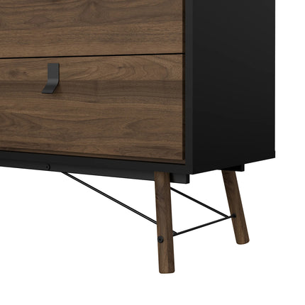Ry Wide Chest of Drawers 6 Drawers Laminate 150cm