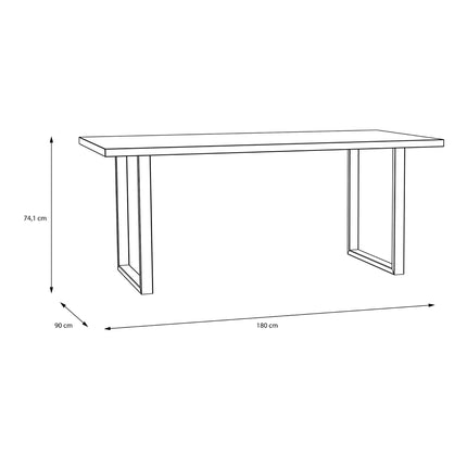Nikomedes - Dining Table In Bartex Oak