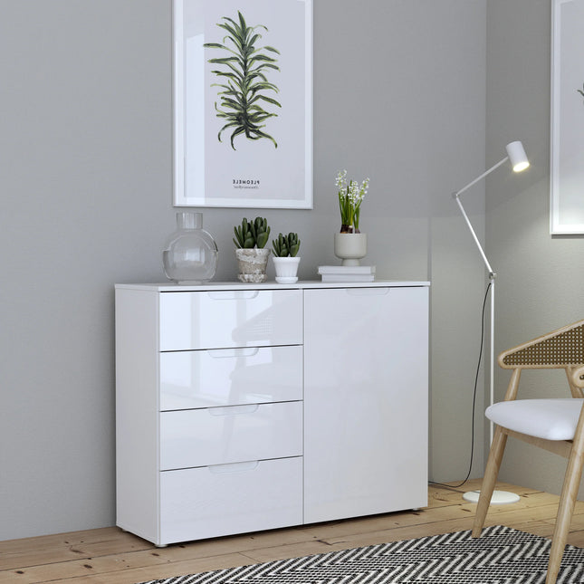 Sienna - 4 Chest of Drawers 1 Door
