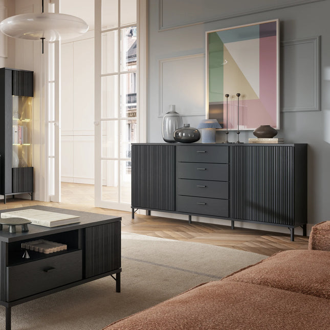 Avenale Sideboard 2 Door 4 Drawer Laminated 150cm