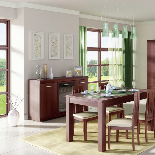 Imperial - 3 Door Glazed Sideboard