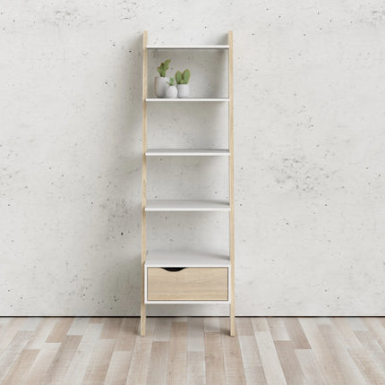 Oslo - Leaning Bookcase 1 Drawer