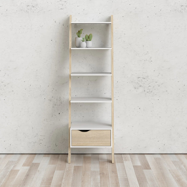 Oslo - Leaning Bookcase 1 Drawer